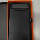 SHIELDON Genuine Leather Case for iPhone Air 6.5" 2025 | Compatible with Magsafe, Magnetic Wireless Charging, Anti-Scratch, Shockproof, Metal Buttons, Camera Bezel, Protective Phone Cover - Black