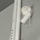Tension Curtain Rod 51-86 Inch, Curtain Rod No Drilling for Window or Bathroom Closet, Outdoor Curtain Rods for Patio Tension Rod, Easy to Install, Never Rust, Rod Diameter 1.26 Inches - White