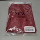 Rooscier Women's Button Down Collared Neck Side Pockets Short Sleeves Casual Mini Dress (Medium)