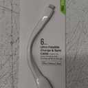 CELLCandy Ultra Flexible 6inch Charge and Sync USB-to-Micro USB Cable - WHITE