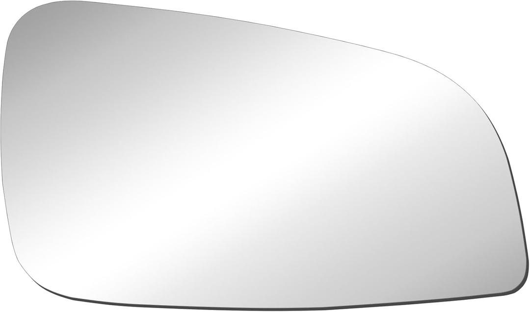 BOOLEE Mirror Glass Replacement fit for 2008-2012 Chevy Malibu LS,LT 2007-2009 Saturn Aura Passenger Right Side RH With Adhesives
