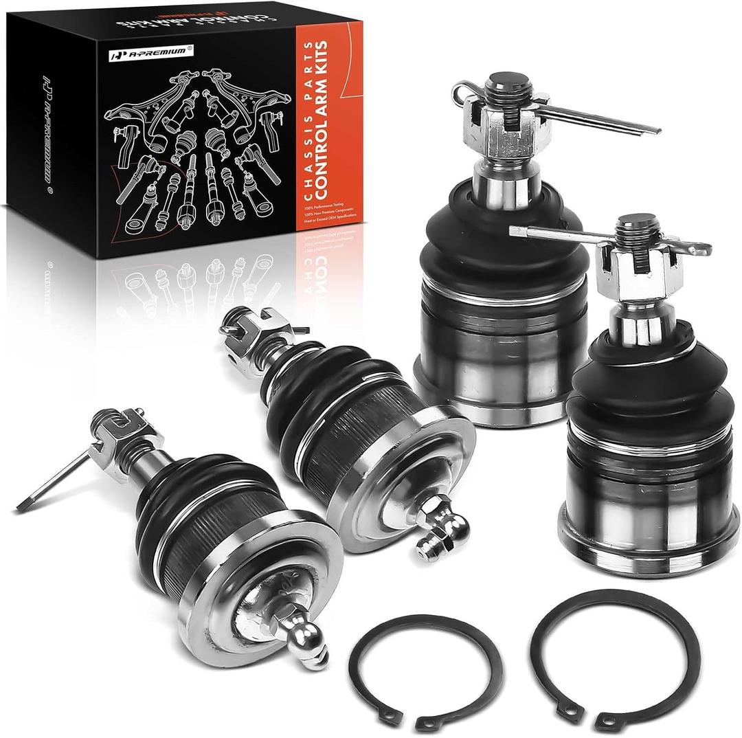 A-Premium Set of 2, Front Upper & Lower Ball Joint Kit, Compatible with Honda Accord 1998-2002, Acura TL 1999-2003, CL 1997-2003, Isuzu Oasis 1996-1999