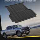 3W Truck Bed Mat for Ford Ranger 2024-2026 5FT, 59.6" Bed, TPE Custom Fit