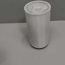 Fenmzee Bedside Table Lamp for Bedroom - 3 Way Dimmable Touch Lamp USB C Charging Ports and AC Outlet, Small Lamp Wood Base Round Flaxen Fabric Shade for Living Room, Desk, LED Bulb Included