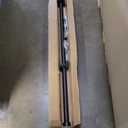 Heavy Duty Curtain Rods,1 1/4" Large Diameter Premium Nonadjustable Curtain Rod,42in/3.5ft Custom Window Treatment Rods with Durable Aluminum Brackets and End Caps, Black Finish