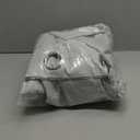 H.VERSAILTEX Linen Blackout Curtains Durable Thick Textured Linen Look 100% Blackout Patio Door Curtain Anti Rust Grommet Extra Wide Sliding Door Curtain Panel, Glacier Gray, W100 x L108 inch