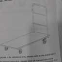 VEVOR Heavy Duty Platform Truck, 2000 LBS Industrial Steel Flatbed Cart with 360 Swivel Wheels, Platform Push Cart Dolly, Easy Storage for Warehouse/Garage/Moving/Garden (48" x 24" x 32")