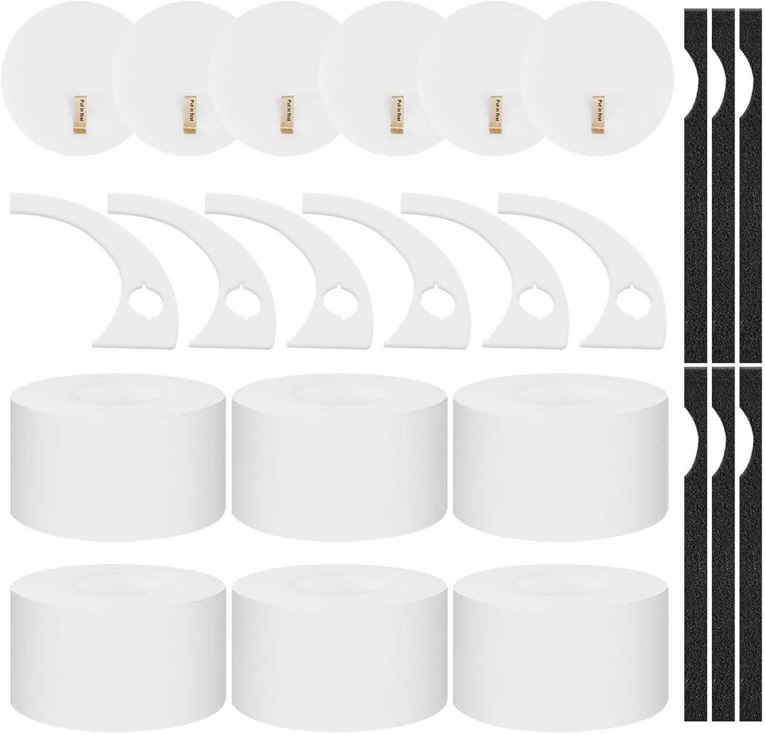 24 Pack VX101 Vacuum Filters Replacement Compatible with Shark MessMaster Portable Wet Dry Vacuum VX101 UV105 VS101 VS100 VS105 VX100, Parts # XFFKVS100, XPMFVS100