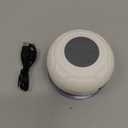 Waterproof Bluetooth Shower Speaker Portable Wireless Water-Resistant Speaker Suction Cup,Built-in Mic Gifts for Kids Speakerphone for iPhone Phone Tablet Bathroom Kitchen - White