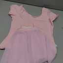 WEGETIT Leotards for Girls Ballet Dress Toddler Dance Leotard with Skirt Kids Gymnastics Outfits Ballet Dance Tutu Dress (8-10 Years, Pink)