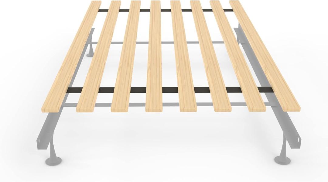 Greaton, 0.68-Inch Heavy Duty Vertical Wooden Bunkie Board/Bed Slats, Queen, Beige