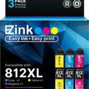 E-Z Ink 812XL New Upgraded Chips High Yield 812XL Ink Cartridges Remanufactured Replacement for Epson 812 XL T812XL Ink Cartridge to use with WF-7310 WF-7820 Pro WF-7840 EC-C7000 Printer, CYM 3 Pack