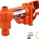 VEVOR Fuel Transfer Pump, 12V DC 20 GPM 1/4 HP, High Flow Cast Iron Gasoline Extractor Pump with Fuel Collection Box Design for Gasoline, Diesel, Kerosene, Ethanol & Methanol Blends, and Biodiesel
