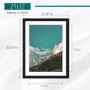 Picrit 24x32 Picture Frame 3 Pack, Black Poster Frame, Display Poster 20 x 28 with Mat or 24 x 32 without Mat for Horizontal or Vertical Wall Mounting