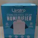 Stainless Steel Humidifier, 3L Warm Mist Humidifier, Easy Clean with Warm Steam Humidifier, Healthy Air Mist Humidifiers for Bedroom Living Room, with Sleep Mode and Auto-off Setting