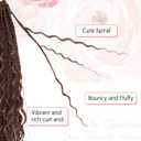 Eeanno Goddess Box Braids Crochet Hair Mixed Chocolate 18 Inch 7 Packs Boho Hair for Women Pre Looped Crochet Box Braids with Curly Ends, P3330