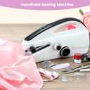 Mini Handheld Sewing Machine for Beginners, Easy to Use, Fast Stitching Perfect for Clothes, Fabrics, and Quick Home Repairs for Mom Birthday Valentine's Day and Christmas (Black)