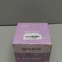 Qopoto 5 Pieces Large Body Powder Puff and Powder Container, Crystal Case for Dust Puff, Powder applicator with Box for Face and Body (Clear, Crown)