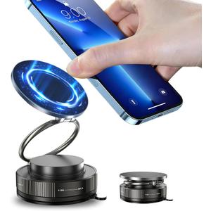 Magnetic Phone Holder for MagSafe, 360 Adjustable Car Phone Mount with 96+LBS Strongest Suction & 2800gf Strongest Magnetic for Dashboard/Gym/Mirror, Compatible with iPhone & Android