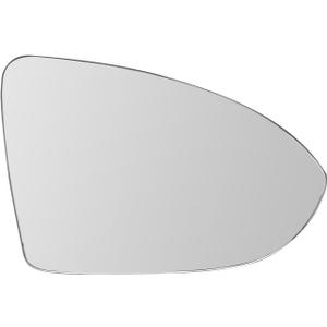 For Volkswagen VW Golf MK7 Heated Mirror - Passenger Side, Compatible with Golf, GTI, R, SportWagen, Alltrack, Jetta - Includes Backing Plate and Rear Holder