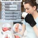 highco Hand Ice Pack Cooling Ice Glove for Pain Relief,Hot&Cold Therapy Hand Wrist Ice Pack Wrap for Arthritis L