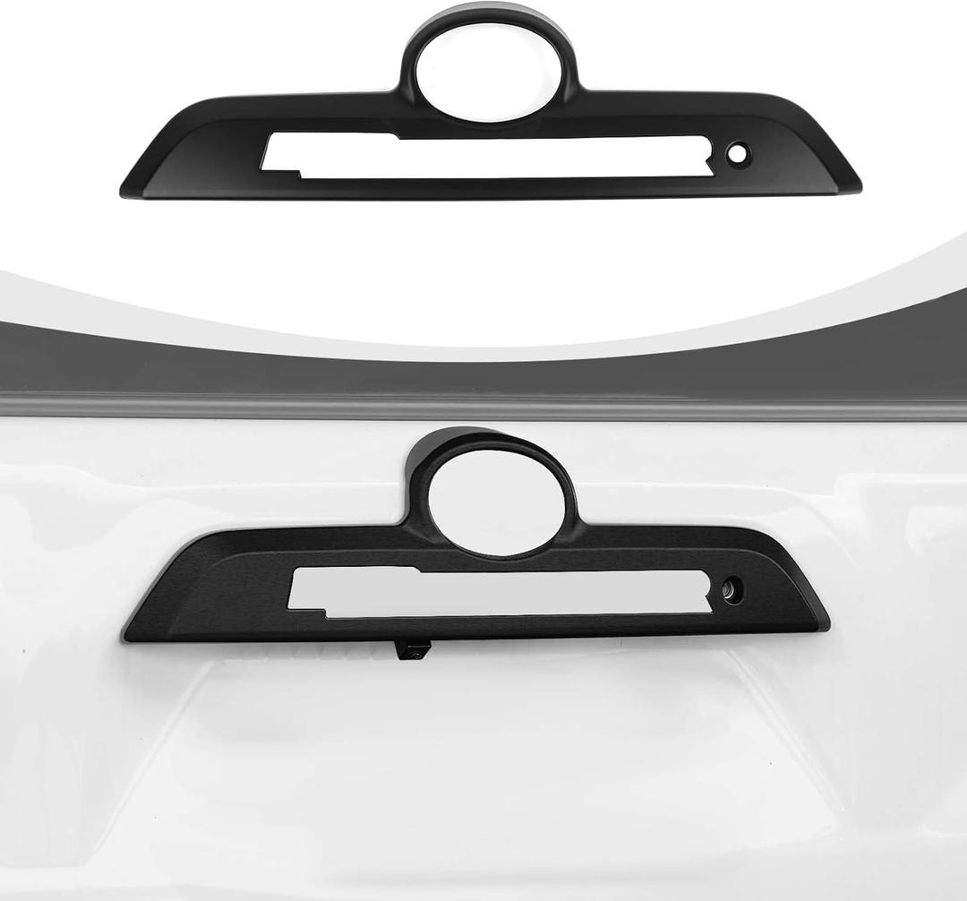 Rear Door Tailgate Handle Cover Trim Compatible with Toyota 4Runner 2010-2024 Exterior Accessories Matte Black (Not for 4Runner Limited)