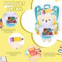 30 Set Welcome Back to School Gifts for Students Teachers Stuffed Animals Bulk Mini First Day of School Plush Animals with Card Small Stuffed Doll Tiny Keychain Classroom Gift Party Favors