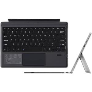 Keyboard Replacement Type Cover Trackpad Mouse for Microsoft Surface Pro 7+ 7 Pro 6 Pro 5 Pro 4 Pro 3 Ergonomic Portable Slim Wireless Bluetooth Rechargeable (Black)