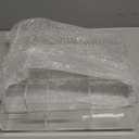 Tranqun Expandable Makeup Drawer Organizer 11~19" W x 11.8'' L x 1.8'' H Clear Acrylic Makeup Organizer Tray 8 Compartments Adjustable Vanity Storage Containers for Cosmetics Jewelry Kitchen Office