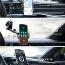 Wireless Car Charger, 15W Fast Charging Auto Clamping Phone Holders Phone Mount fit for iPhone 17 16 15 14 13 12 Pro Max 11 XR XS, Samsung Galaxy S25 Ultra S24 S23, Black