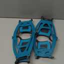 Ice Cleats for Shoes and Boots Men Women Trail Running 20 Stainless Steel Spikes Anti-Slip Footwear Traction Cleats Snow Grips Crampons for Hiking Ice Fishing Walking on Snow (Large, teal)