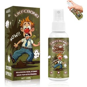 Stink Spray Extra Strong, Long-Lasting Prank Spray, Gag Gifts for Pranks, Practical Jokes, Party, Office, Subway (Sewage-Like Odor, 30ml)