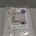 MIULEE 100% Blackout Linen Curtains for Bedroom, Ivory Solid Luxury Decor Thermal Insulation Room Darkening Drapes for Living Room Nursery Back Tab Rod Pocket 42 x 84 Inches, 2 Panels