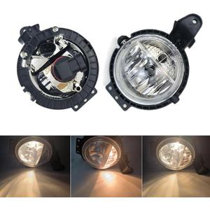 Front Bumper Fog Light Assembly Pair for 2007-2015 Mini Cooper R56/Mini Clubman 2006-2013 With Clear Lens Fog Lamp Assembly Driver & Passenger Side