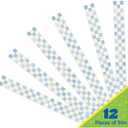 Eureka 845692 S'Cool Era Checkered Sky Decorative Classroom and Bulletin Board Trim for Teachers, 2.25" Wide with 37 Feet Total, 12 Strips (Pack Of 5)