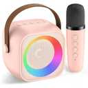 Karaoke Machine for Kids, Karaoke Gifts for Girls Ages 4, 5, 6, 7, 8, 9, 10, 12 +Year Old Birthday Party, 4-12 Years Old Christmas Toys Gift for Girls (Pink)
