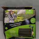 Garden Hose 100 ft, NON-EXPANDABLE Ultra Lightweight & Flexible Water Hose With 10-Pattern Spray Nozzle, Kink-Resistant, Leak-Proof, 3750D High-Density Fabric & Shut-Off Valve, Hose Straps (Green-Twill Pro)