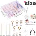 kjcbkcb 314Pcs Zinc Alloy Keychain Making Kit Enhance Focus DIY Key Ring Set Inspire Imagination Keychain Charm Clip Add Fun for DIY