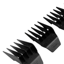 Yinke for Wahl Clipper Guards Set 10 12 16, Hair Clipper Guards for Wahl Senior Clippers with Metal Clip, 3 Cutting Lengths 2 inch/1.5 inch/1.25 inch, Fits Most Cordless/Cord Wahl Clippers (Black)