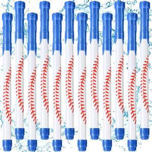 Halloscume 12 Pack Baseball Sport Water Gun Party Favors 15.75 in Summer Water Shooter Gun Toys Blasters for Kids Summer Outdoor Swimming Pool Backyard Beach Games