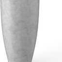 Kante 23.6" H Natural Concrete Finish Concrete Tall Planters Large Outdoor Indoor Decorative Plant Pots with Drainage Hole and Rubber Plug, Modern Tapered Style for Home and Garden