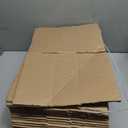 BOX USA 10103 Flat Corrugated Cardboard Box 10" L x 10" W x 3" H, Kraft, For Shipping, Packing and Moving (Pack of 25)