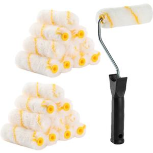 Bates- Paint Rollers, 4 inch Paint Roller with 20 Covers, Small Paint Roller, Paint Roller Covers, Mini Paint Roller, Paint Roller 4 Inch, Mini Rollers for Painting, Paint Rollers 4 Inch