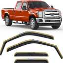 Window Visors Rain Guards for Ford F250-F550 SuperCrew 1999-2016