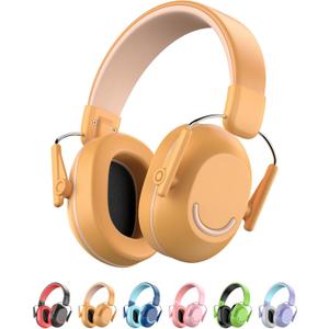 Link Dream Ear Protection Ear Muffs for Kids Toddler Noise Cancelling Reduction SNR 30dB for Show, Concert, Events, Fireworks (Orange)