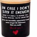 Thank You Gifts for Women-10 Oz Vanilla Lavender Candle-Inspirational Galentines Valentines Day Gift for Coworkers Boss Teachers Nurses Friends