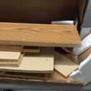 Iwell Storage Cabinet with 2 Doors and 4 Adjustable Shelves, Buffet Cabinet with Storage, Floor Cabinet for Living Room, Entryway, Kitchen, Rustic Gray (Grey)