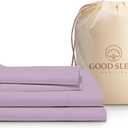 Good Sleep Bedding Cooling Sheets Queen - Queen Sheet Sets, 4 Pc, Egyptian Cotton Queen Bed Sheets Set, Sateen Weave, Soft Sheets Queen Size Bed Set Deep Pockets Fits Upto 16" - Lavender