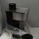 6 Bar Espresso Machine, 800W Compact Coffee Maker with Stainless Steel Cup Warmer, Steam Milk Frother, Automatic Pressure Relief, Cappuccino & Latte Maker, Black, for Home and Office