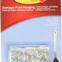 Command Small Clear Wire Hooks with Clear Strips, 3 ea (2 Pack)